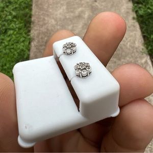Flower Cluster Diamond Studs